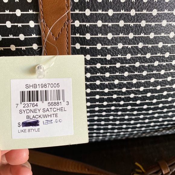 F o s s i l💐S y d n e y💐S a t c h e l blackwhite - Picture 3 of 5